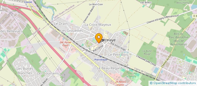 localisation de l'entreprise MONSIEUR YASSINE OUMAMAR  PIERRELAYE