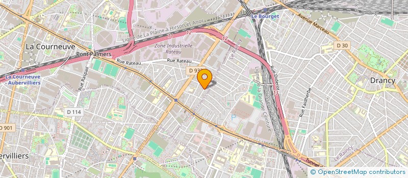 localisation de l'entreprise MONSIEUR YASSINE OUSBIH à LA COURNEUVE