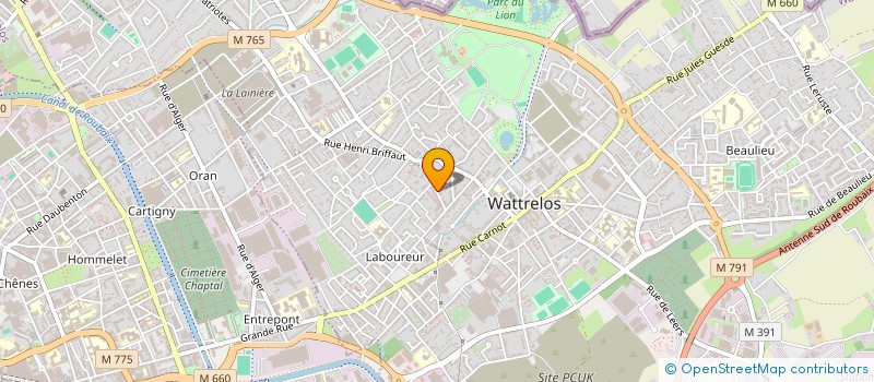 localisation de l'entreprise MONSIEUR YASSINE PREVOST  WATTRELOS