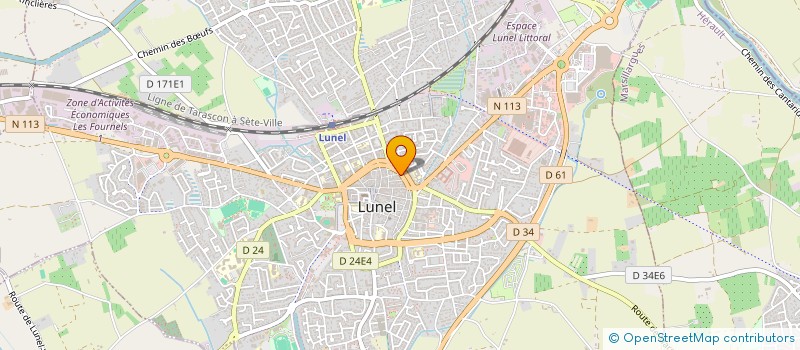 localisation de l'entreprise MONSIEUR YASSINE SAID  LUNEL