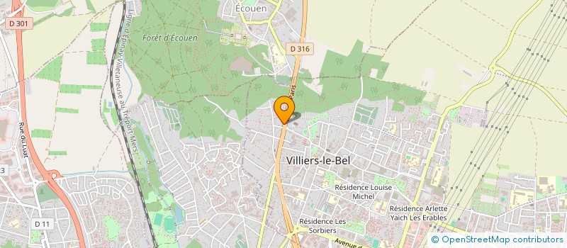 localisation de l'entreprise MONSIEUR YASSINE SERRAJ  VILLIERS-LE-BEL