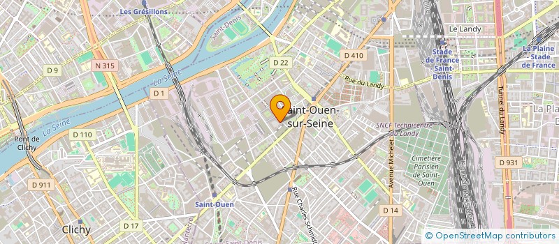 localisation de l'entreprise MONSIEUR YASSINE TLEMCANI à SAINT-OUEN-SUR-SEINE