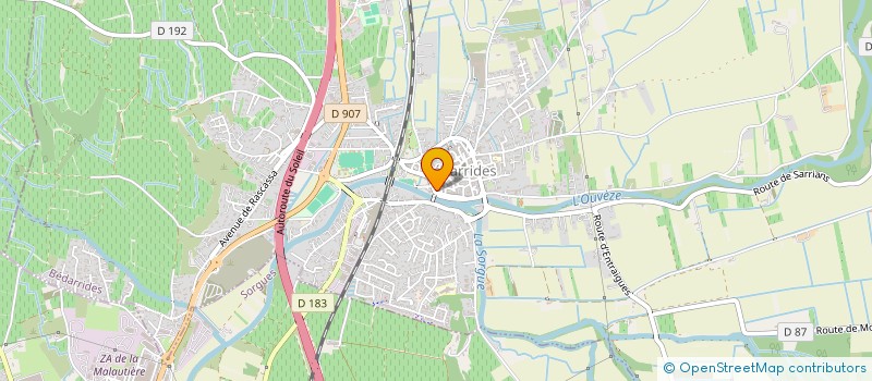 localisation de l'entreprise MONSIEUR YASSINE YASSINE  BEDARRIDES