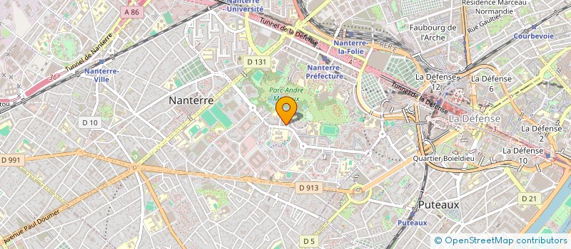 localisation de l'entreprise MONSIEUR YASSINI MAHDI à NANTERRE