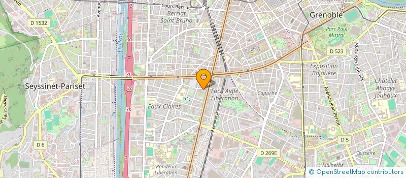 localisation de l'entreprise MONSIEUR YASSIR AKHMIS à GRENOBLE