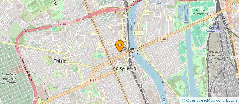 localisation de l'entreprise MONSIEUR YATRIB KRITAI  CHOISY-LE-ROI