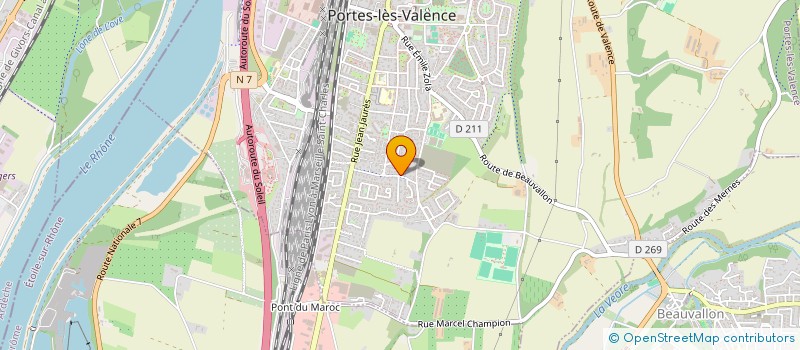 localisation de l'entreprise MONSIEUR YAVUZ AKBABA  PORTES-LES-VALENCE