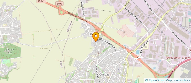 localisation de l'entreprise MONSIEUR YAVUZ GUVERCIN  CORBAS