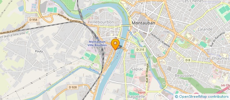 localisation de l'entreprise MONSIEUR YAWER HUSSEIN BAKHSHI  MONTAUBAN