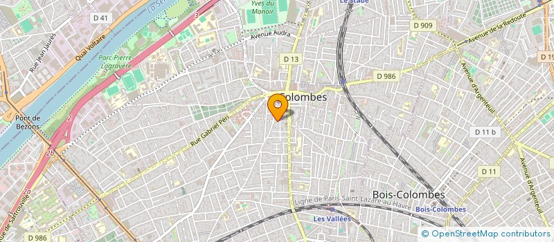 localisation de l'entreprise MONSIEUR YAWO AMETO BERNARD AKAYE à COLOMBES
