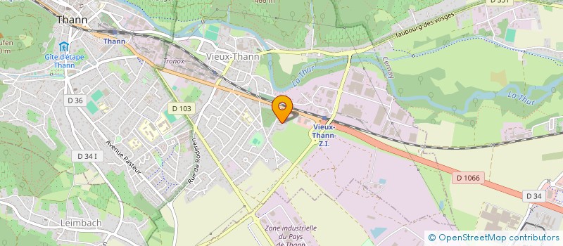 localisation de l'entreprise MONSIEUR YAWOKUMA ALOVO  VIEUX-THANN