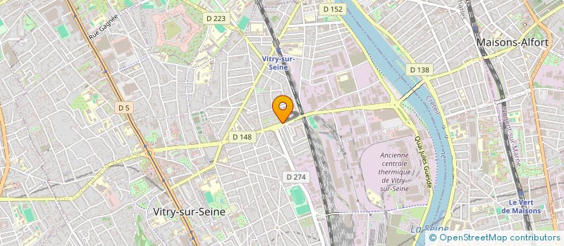 localisation de l'entreprise MONSIEUR YAY DIARRASSOU  VITRY-SUR-SEINE