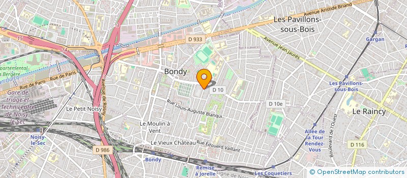 localisation de l'entreprise MONSIEUR YAYA CISSE  BONDY