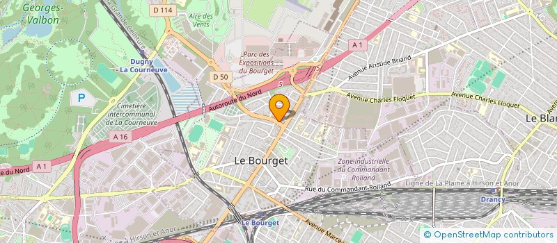 localisation de l'entreprise MONSIEUR YAYA DIOP  LE BOURGET