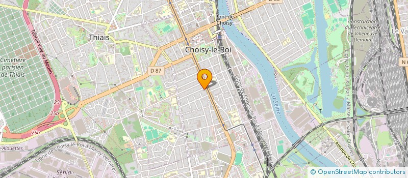 localisation de l'entreprise MONSIEUR YAYA KEITA  CHOISY-LE-ROI