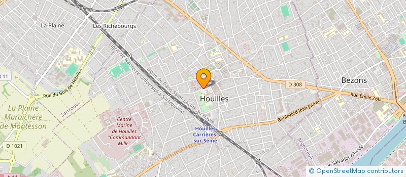 localisation de l'entreprise MONSIEUR YAYA SAKHO  HOUILLES