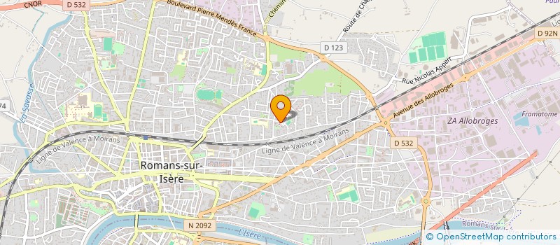 localisation de l'entreprise MONSIEUR YAZID ALOUACHE  ROMANS-SUR-ISERE