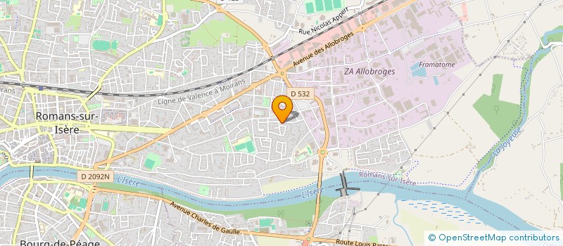 localisation de l'entreprise MONSIEUR YAZID BOUZAZI  ROMANS-SUR-ISERE