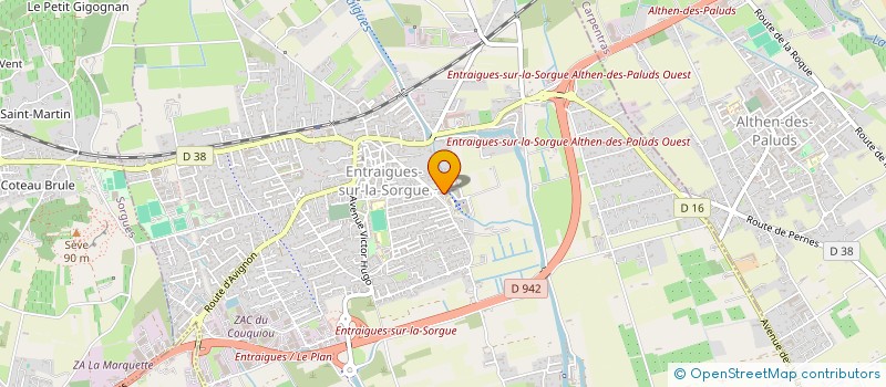 localisation de l'entreprise MONSIEUR YAZID CHOUCHANE à ENTRAIGUES-SUR-LA-SORGUE