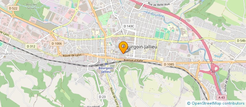 localisation de l'entreprise MONSIEUR YAZID DRAOUI  BOURGOIN-JALLIEU