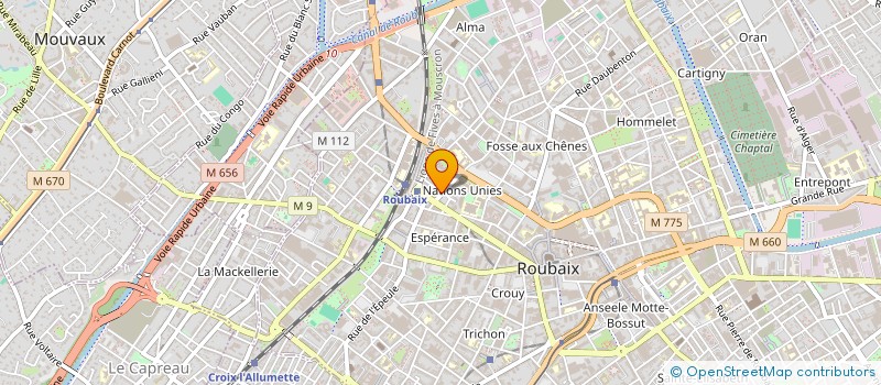 localisation de l'entreprise MONSIEUR YAZID GACEM  ROUBAIX