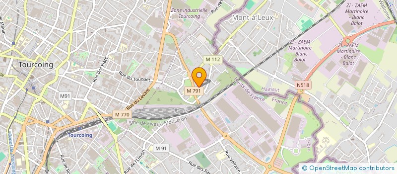 localisation de l'entreprise MONSIEUR YAZID HAMDI  WATTRELOS