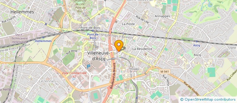 localisation de l'entreprise MONSIEUR YAZID LAIDI  VILLENEUVE-D'ASCQ