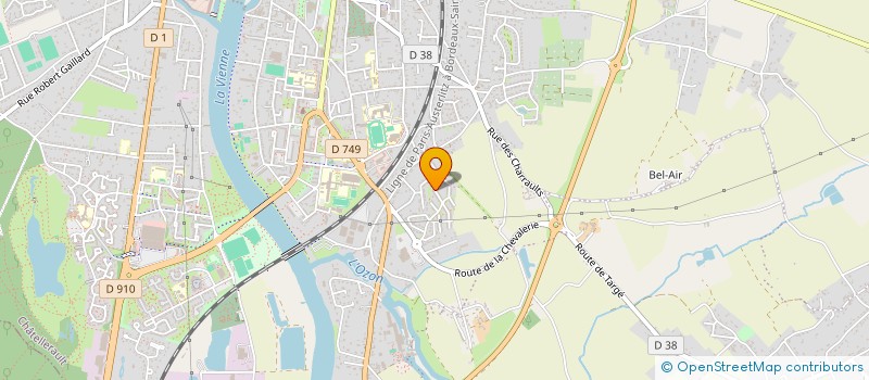 localisation de l'entreprise MONSIEUR YAZID RAOUI  CHATELLERAULT