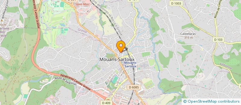 localisation de l'entreprise MONSIEUR YAZIN LAHCENE MERGAOUI  MOUANS-SARTOUX