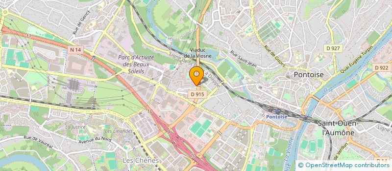 localisation de l'entreprise MONSIEUR YBRAHIMA TRAORE  PONTOISE