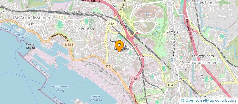 localisation de l'entreprise MONSIEUR YCHEM BOUDJELLAL  MARSEILLE