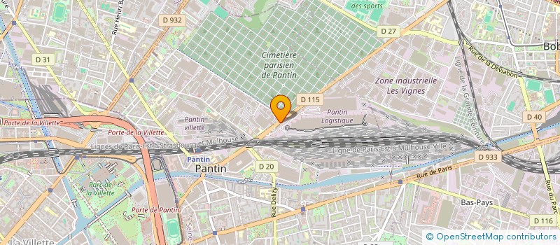 localisation de l'entreprise MONSIEUR YDRISS FORETZ  PANTIN