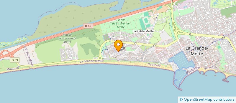 localisation de l'entreprise MONSIEUR YDRISS PEYRARD  LA GRANDE-MOTTE