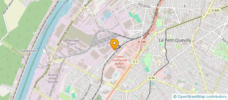 localisation de l'entreprise MONSIEUR YDRISSE MAOUI  LE GRAND-QUEVILLY