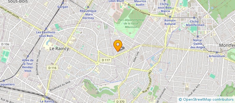 localisation de l'entreprise MONSIEUR YEHOCHOUA NABET à CLICHY-SOUS-BOIS