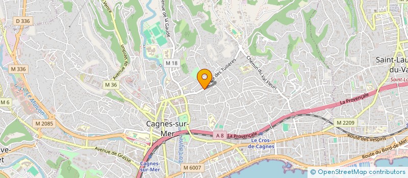 localisation de l'entreprise MONSIEUR YENDI COHEN à CAGNES-SUR-MER