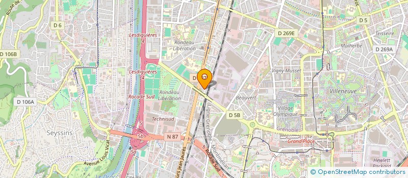 localisation de l'entreprise MONSIEUR YENDI REBOULI à GRENOBLE