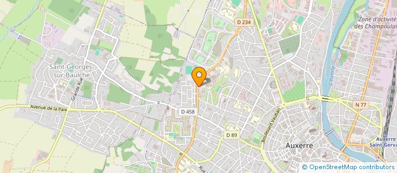 localisation de l'entreprise MONSIEUR YENDOUBANE NANDIEGOU  AUXERRE