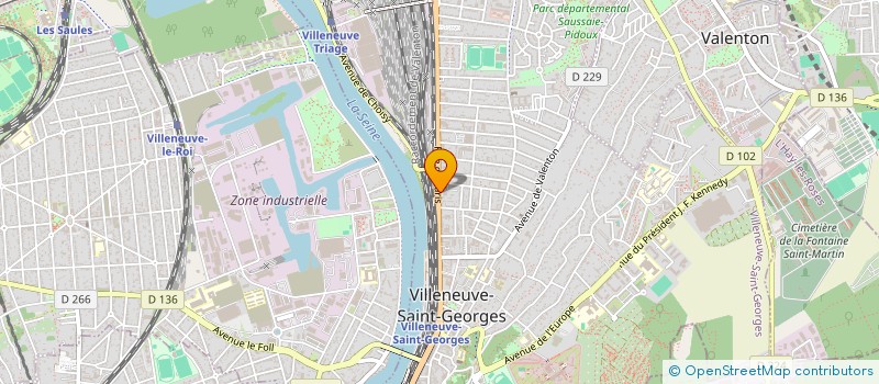 localisation de l'entreprise MONSIEUR YENDOUTIE GBENGBENI-DOUTI  VILLENEUVE ST GEORGES