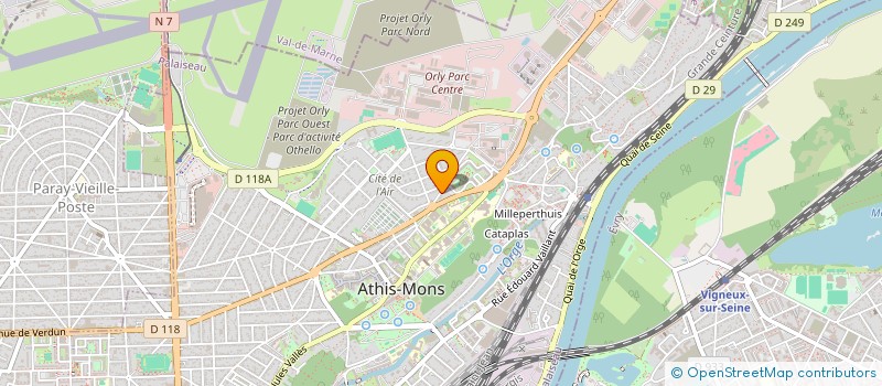 localisation de l'entreprise MONSIEUR YENNI OULD BRAHAM à ATHIS-MONS