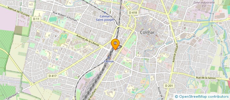 localisation de l'entreprise MONSIEUR YEOCHOUA OUAKNIN  COLMAR