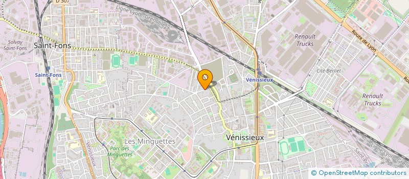 localisation de l'entreprise MONSIEUR YERO-BAILO SANE  VENISSIEUX