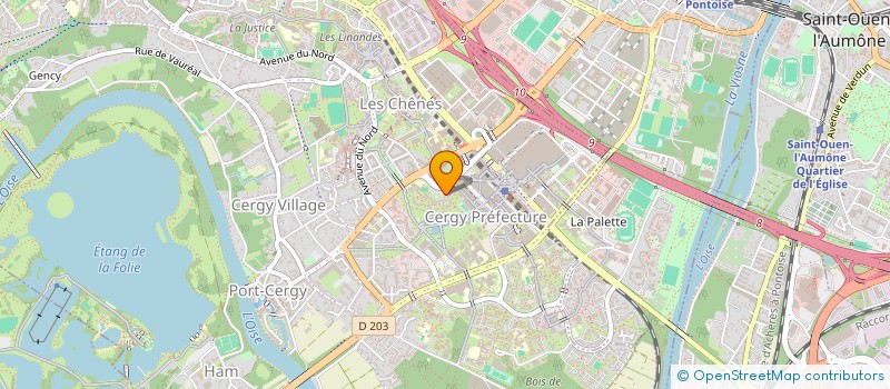 localisation de l'entreprise MONSIEUR YESUDAS JOSEPH  CERGY