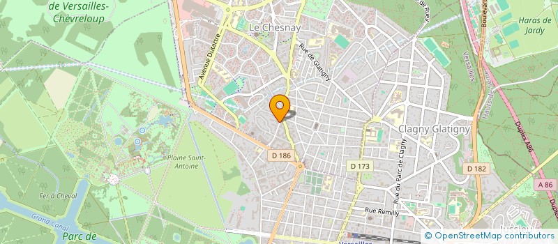 localisation de l'entreprise MONSIEUR YEVHEN VOZNIUK  LE CHESNAY-ROCQUENCOURT