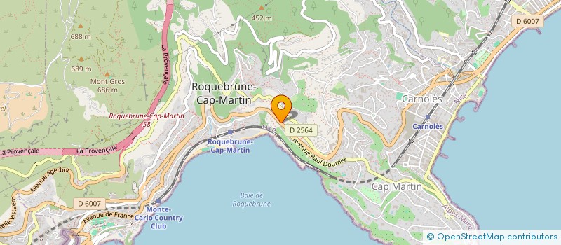 localisation de l'entreprise MONSIEUR YEVHENII RIZNYK à ROQUEBRUNE-CAP-MARTIN