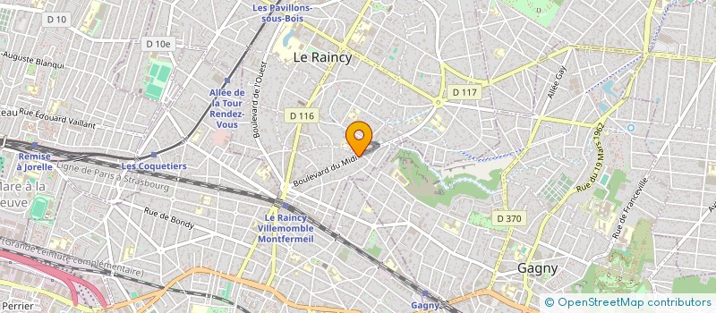 localisation de l'entreprise MONSIEUR YGALI TAIEB à LE RAINCY