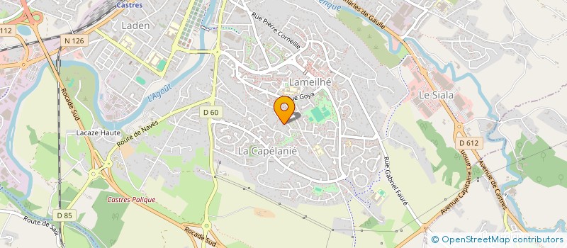 localisation de l'entreprise MONSIEUR YGFUGYUG FIUIIUIU  CASTRES