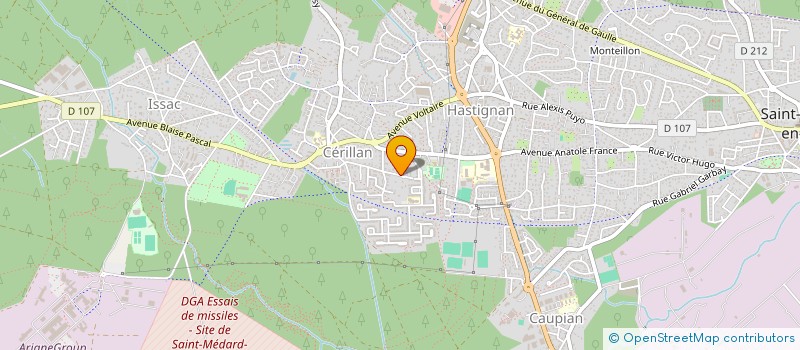 localisation de l'entreprise MONSIEUR YHONICE ROGER YANICK GOUEFFON  SAINT-MEDARD-EN-JALLES