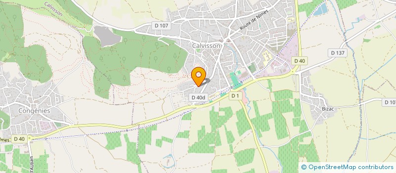 localisation de l'entreprise MONSIEUR YIAN DUMAS  CALVISSON