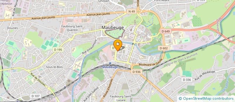 localisation de l'entreprise MONSIEUR YIGO SENGHOR  MAUBEUGE